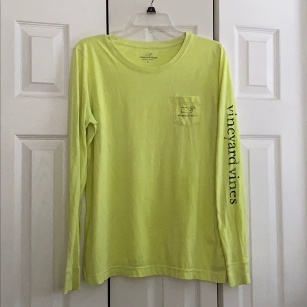 Vintage Neon Yellow Vineyard Vines Tee